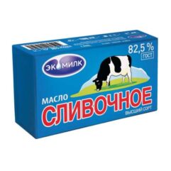 Масло сливочное Экомилк 82,5% 330 гр