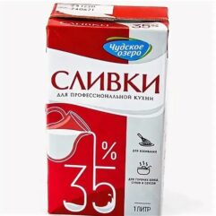 Сливки “Чудское озеро”33% 1л (6шт)